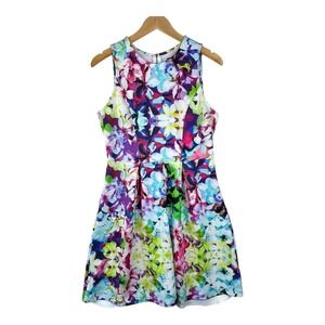 Worthington Floral‎ Print A-line Fit& Flare Dress size Medium Multicolor